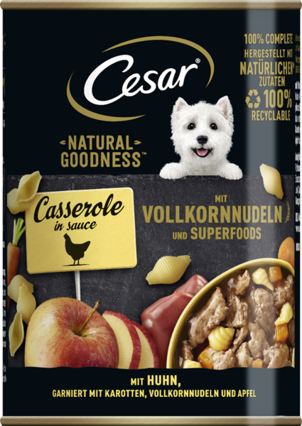 Cesar Natural Goodness Casserole in Sauce mit Huhn 400g