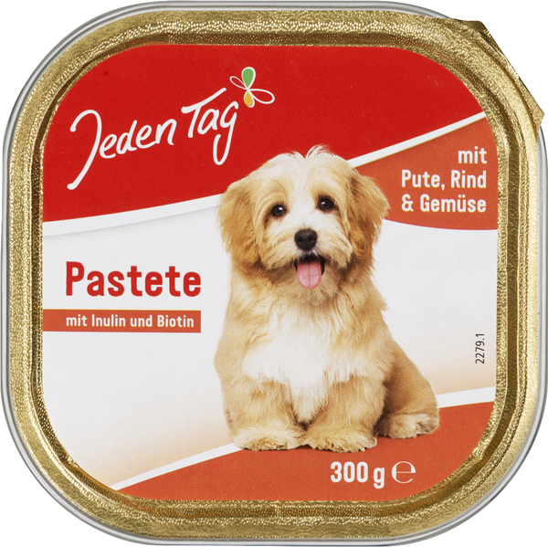 Jeden Tag Pastete mit Pute, Rind & Gemüse 300g Jeden Tag Pastete mit Pute, Rind & Gemüse 300g
