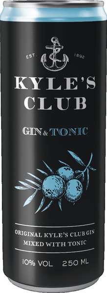 Kyle´s Club Gin & Tonic 10% vol. 0,25l Kyle´s Club Gin & Tonic 10% vol. 0,25l