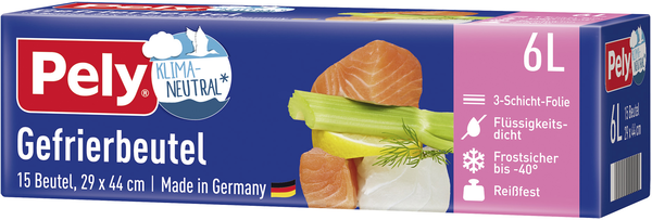 Pely Gefrierbeutel 6l 15 Stück Pely Gefrierbeutel 6l 15 Stück