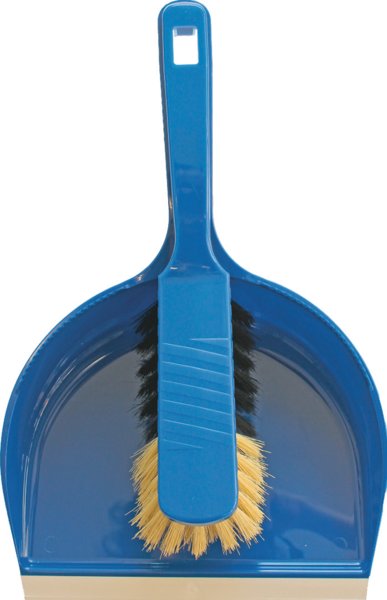 Bürstenmann Kehrgarnitur rund Kunststoff mit Lippe Kunstborsten