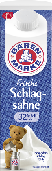 Bärenmarke Frische Schlagsahne 32% Fett 500g Bärenmarke Frische Schlagsahne 32% Fett 500g