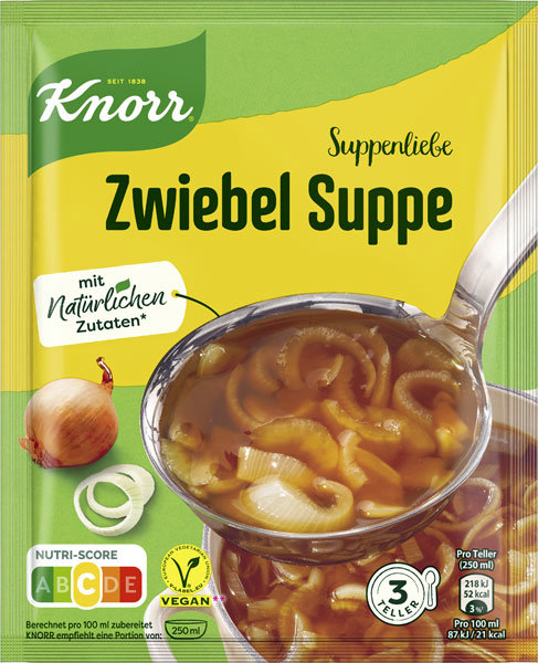 Knorr Suppenliebe Zwiebelsuppe 750ml Knorr Suppenliebe Zwiebelsuppe 750ml