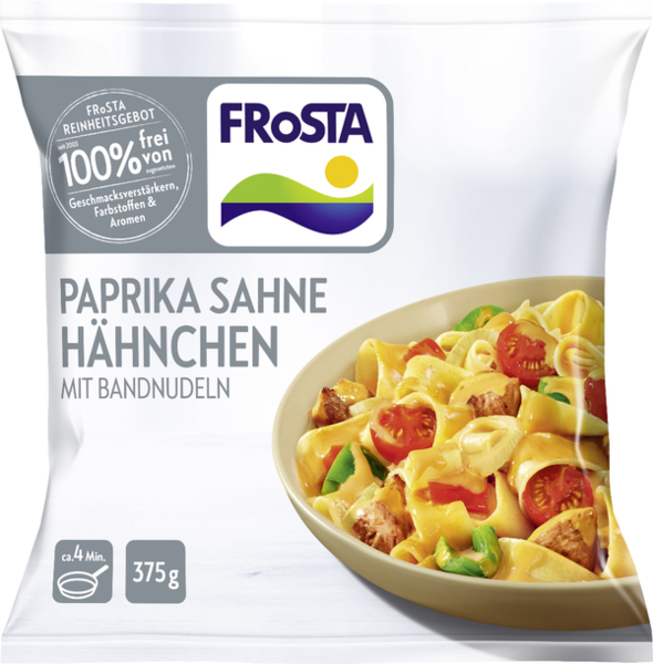 Frosta Paprika Sahne Hähnchen 375g Frosta Paprika Sahne Hähnchen 375g