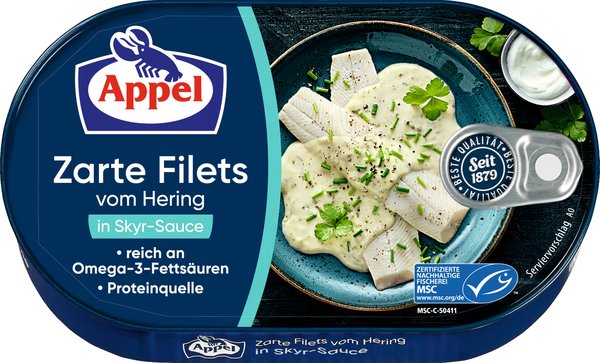 Appel Heringsfielts in Skyr-Sauce 190g Appel Heringsfielts in Skyr-Sauce 190g
