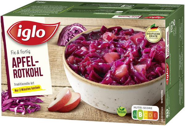 iglo Apfel-Rotkohl vegan 750g iglo Apfel-Rotkohl vegan 750g