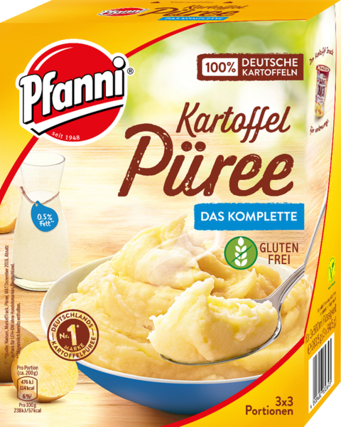 Pfanni Kartoffel Püree Das Komplette 3x3 Portionen 284g Pfanni Kartoffel Püree Das Komplette 3x3 Portionen 284g