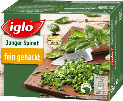 iglo Junger Spinat fein gehackt 500g