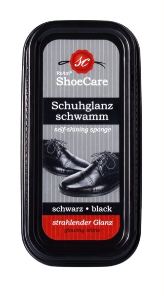 ReAm ShoeCare Schuhglanzschwamm schwarz 1 Stück
