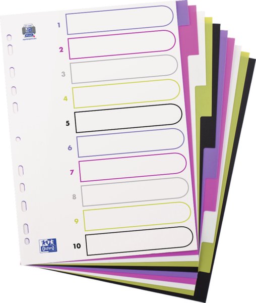 Oxford Ordner "myColour" Rückenbreite 80 mm, 10er-Pack 