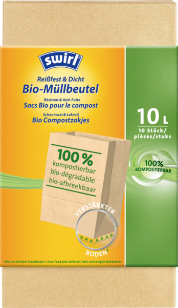 Swirl Bio-Müll-Papierbeutel 10l Swirl Bio-Müll-Papierbeutel 10l