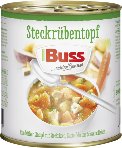 Buss Steckrübentopf 800g