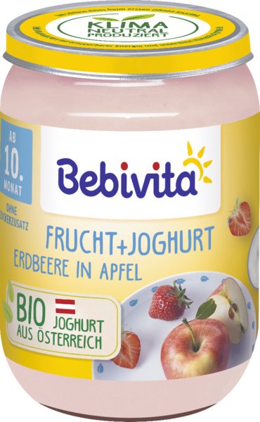 Bebivita Frucht + Joghurt Erdbeere in Apfel 190g