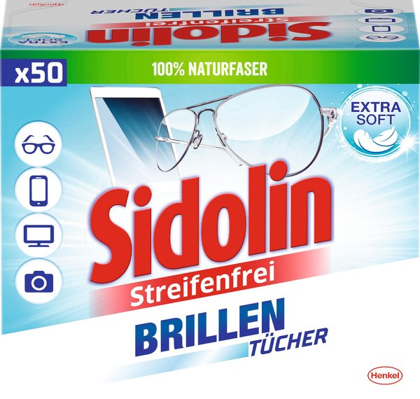 Sidolin Brillentücher 50 Stück