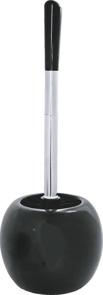 Bürstenmann WC-Garnitur rund schwarz