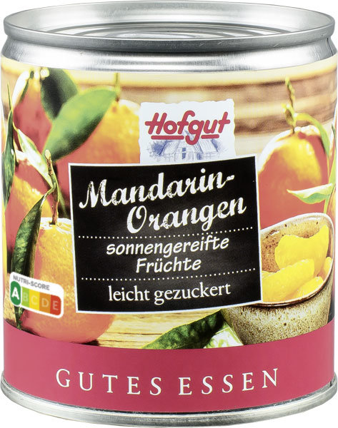 Hofgut Mandarin-Orangen leicht gezuckert 314ml