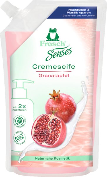 Frosch Senses Cremeseife Granatapfel Nachfüllbeutel 500ml