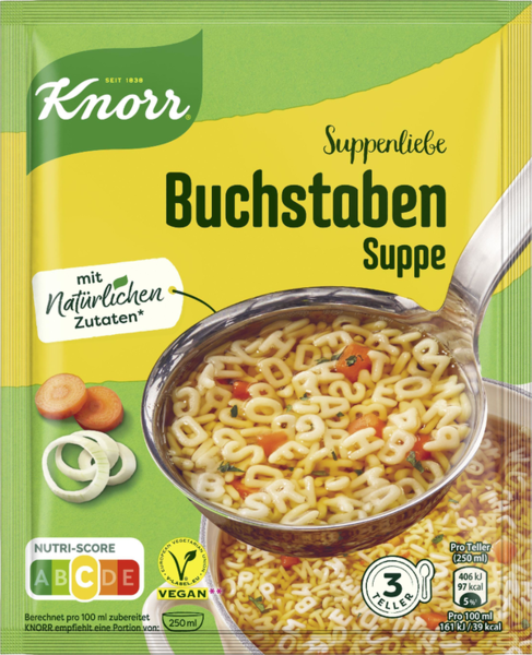 Knorr Suppenliebe Buchstabensuppe 750ml