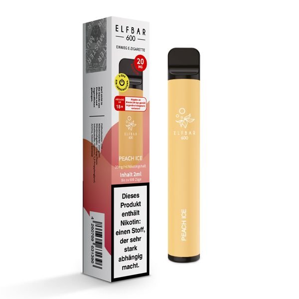 Elfbar 600 Peach Ice 20 mg/ml Elfbar 600 Peach Ice 20 mg/ml