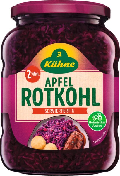 Kühne Apfelrotkohl servierfertig 720ml