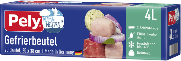 Pely Gefrierbeutel 4l 20 Stück Pely Gefrierbeutel 4l 20 Stück