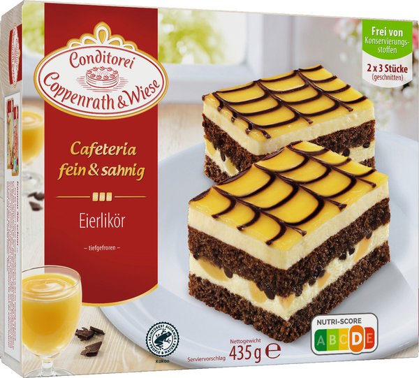 Conditorei Coppenrath & Wiese Cafeteria fein & sahnig Eierlikör 435g Conditorei Coppenrath & Wiese Cafeteria fein & sahnig Eierlikör 435g