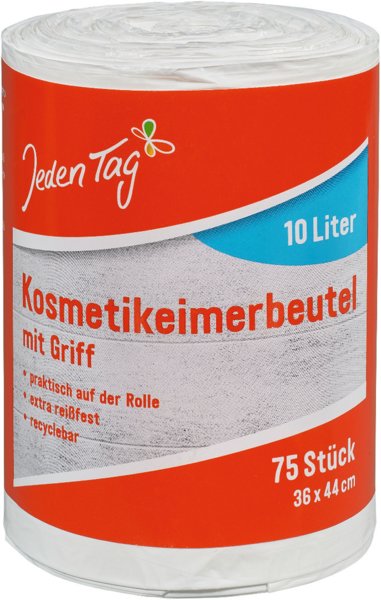 Jeden Tag Kosmetikeimerbeutel 10l 75 Stück