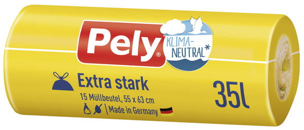 Pely Zugband-Beutel extra-stark 35l 15 Stück