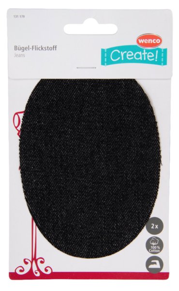 Wenco Besatz Jeans oval blau/schwarz