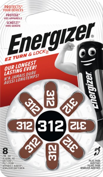 Energizer Hörgerätebatterie (312) 8 Stück