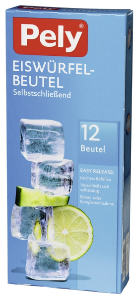 Pely Eiswürfel-Beutel 12 Stück Pely Eiswürfel-Beutel 12 Stück
