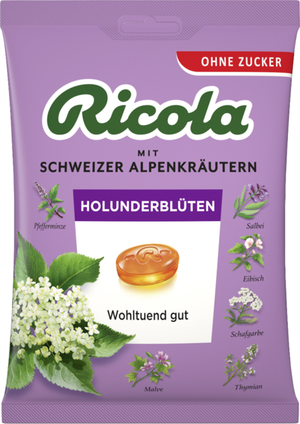 Ricola Holunderblüten ohne Zucker 75g