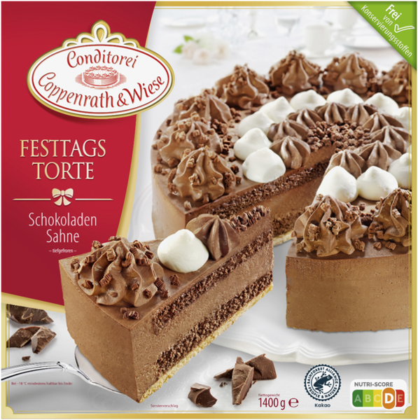 Conditorei Coppenrath & Wiese Festtagstorte Schokoladen Sahne 1400g Conditorei Coppenrath & Wiese Festtagstorte Schokoladen Sahne 1400g