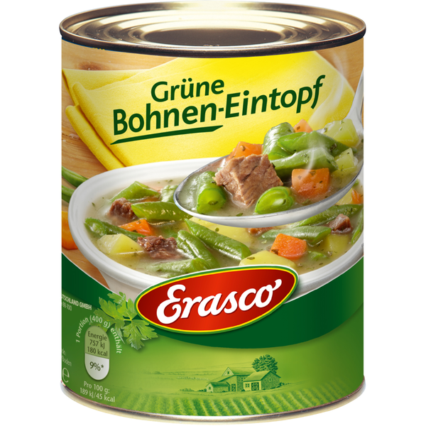 Erasco Grüne Bohnen-Eintopf 800g Erasco Grüne Bohnen-Eintopf 800g