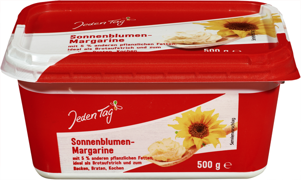 Jeden Tag Sonnenblumen-Margarine 500g Jeden Tag Sonnenblumen-Margarine 500g