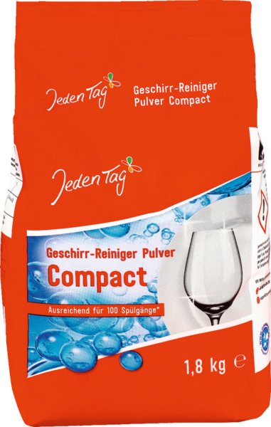 Jeden Tag Kompakt Geschirrreiniger Pulver 1,8kg