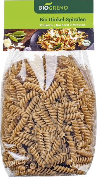 Biogreno Dinkel-Spiralen Vollkorn 500g Biogreno Dinkel-Spiralen Vollkorn 500g