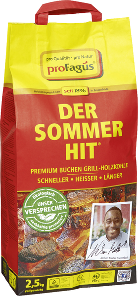 proFagus Der Sommer Hit Grillholzkohle 2,5kg
