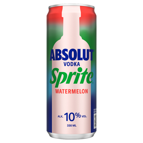 Absolut Vodka Sprite Watermelon 10% 0,33l Absolut Vodka Sprite Watermelon 10% 0,33l