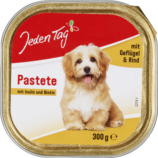 Jeden Tag Pastete mit Geflügel & Rind 300g 