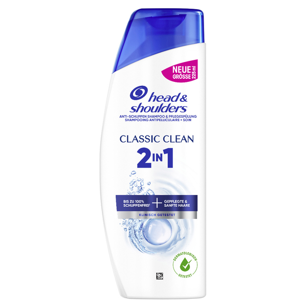 Head & Shoulders Anti Schuppen Haarshampoo 2in1 Classic Clean 225ml