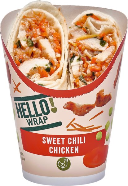 Hello Wrap Sweet Chili Chicken 190g Hello Wrap Sweet Chili Chicken 190g
