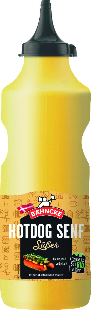 Bähncke Sød Fransk Hotdog Senf 425g Bähncke Sød Fransk Hotdog Senf 425g