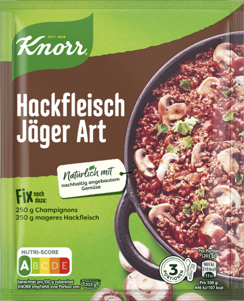 Knorr Fix Hackfleisch Jäger Art 36g Knorr Fix Hackfleisch Jäger Art 36g