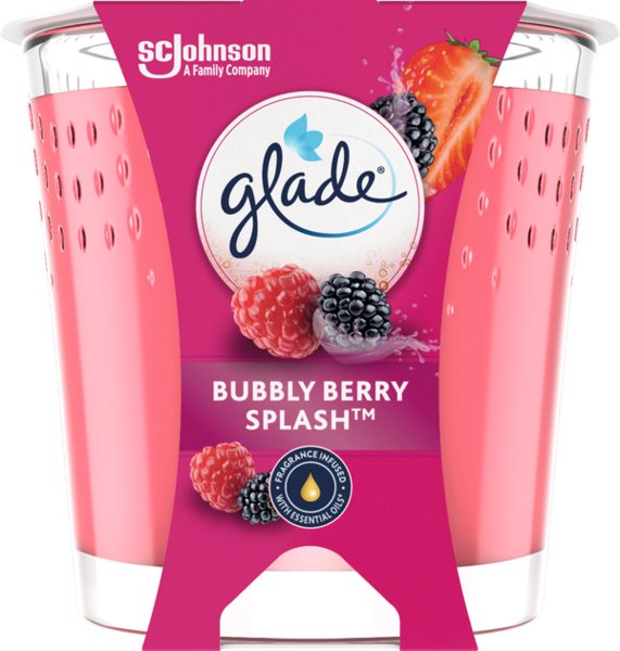 Glade Duftkerze Bubbly Berry Splash 112g
