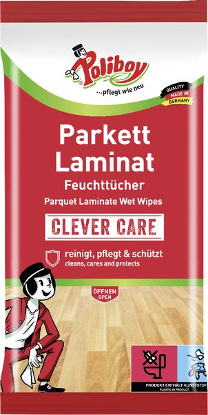 Poliboy Parkett Laminat Feutchttücher 15 Stück
