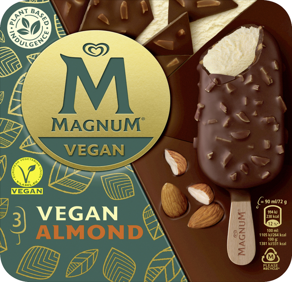 Magnum Vegan Mandel 3 x 90ml