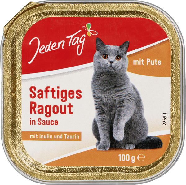 Jeden Tag Saftiges Ragout in Sauce mit Pute 100g Jeden Tag Saftiges Ragout in Sauce mit Pute 100g