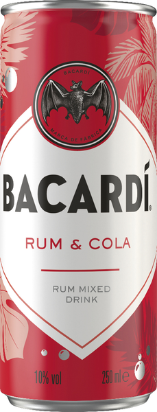 Bacardi Rum & Cola 10% vol. 0,25l