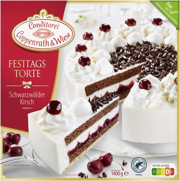 Conditorei Coppenrath & Wiese Festtagstorte Schwarzwälder Kirsch 1400g Conditorei Coppenrath & Wiese Festtagstorte Schwarzwälder Kirsch 1400g